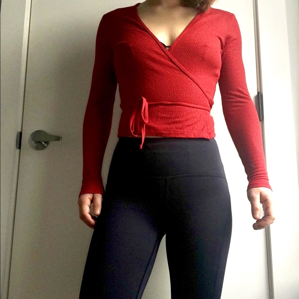 American Apparel Wrap Top